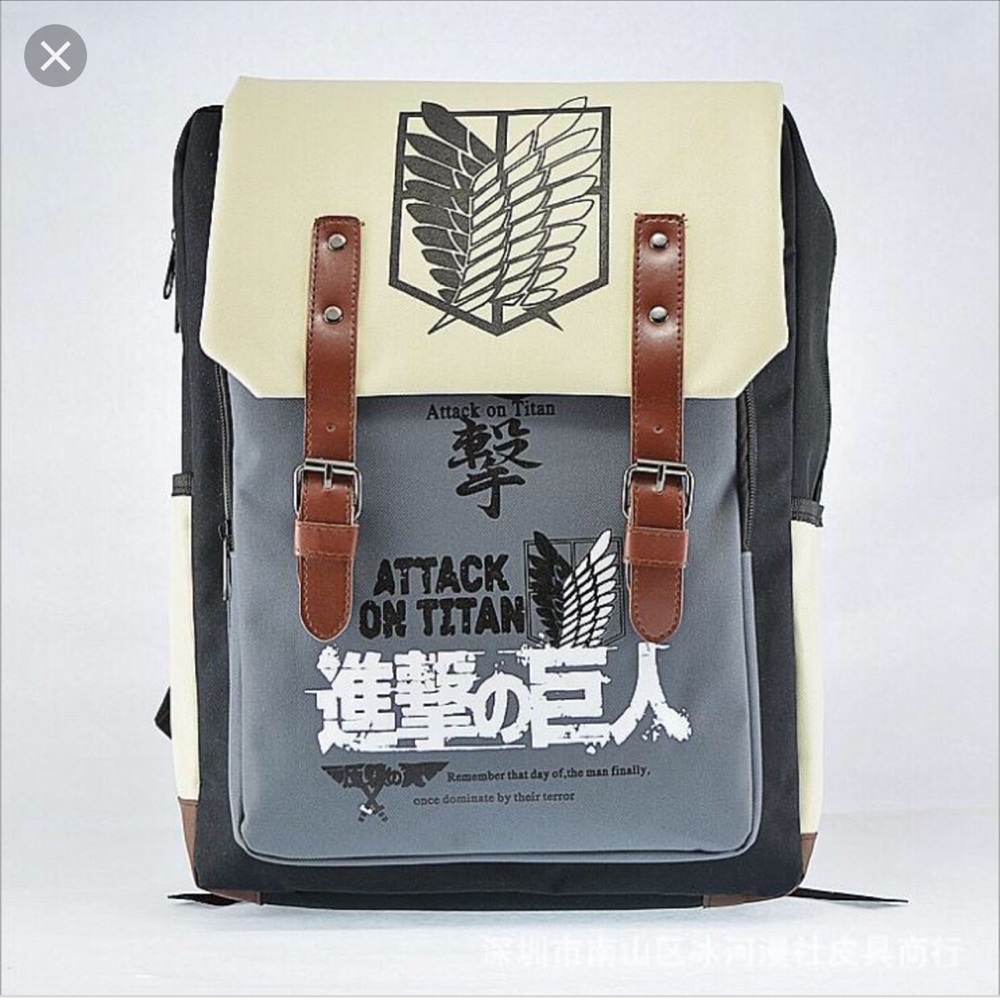 Attack on titan backpack *flawed